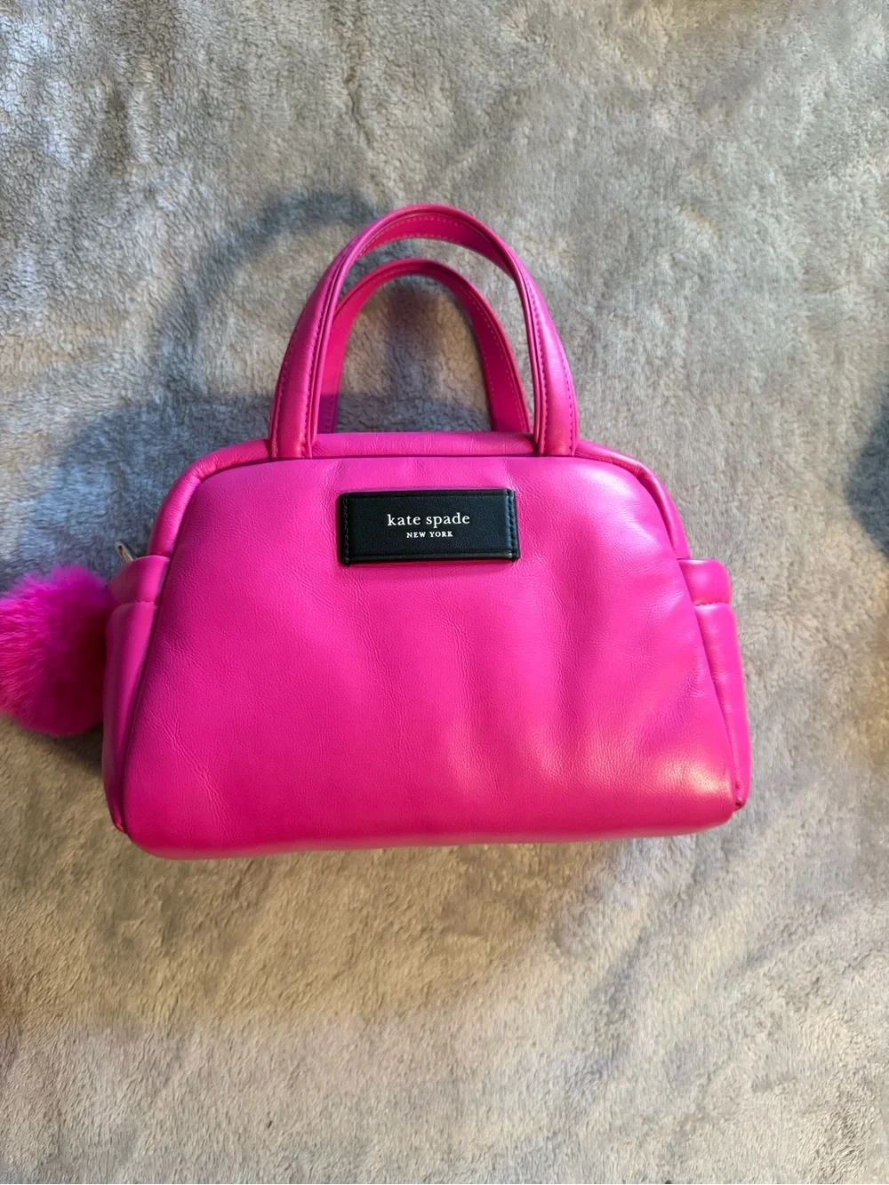 kate spade Bright Pink Leather Mini Top-Handle Bag